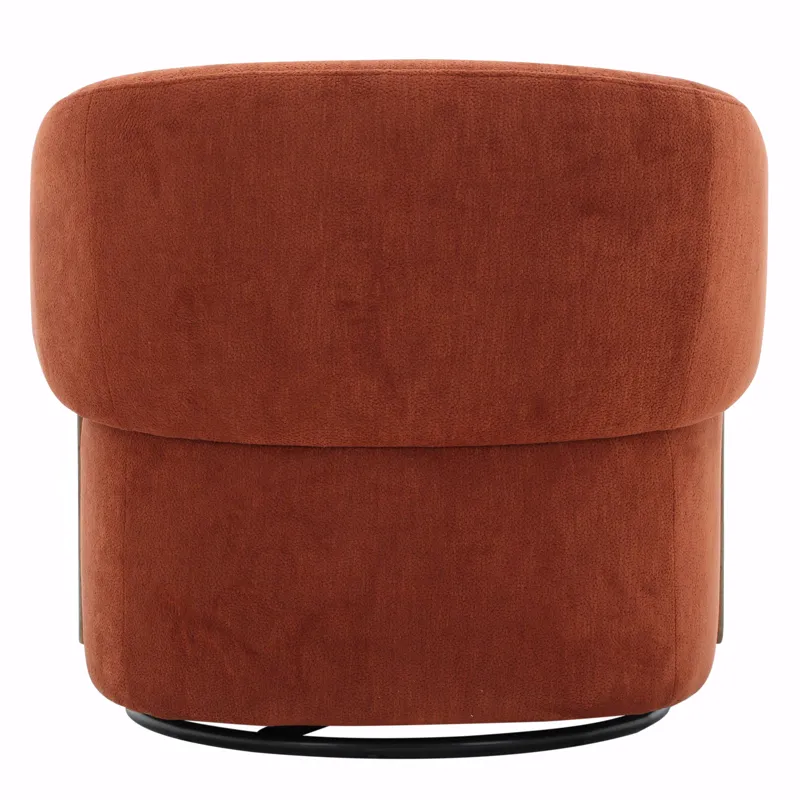 Finley Island Rust Swivel Accent Chair Two Pack