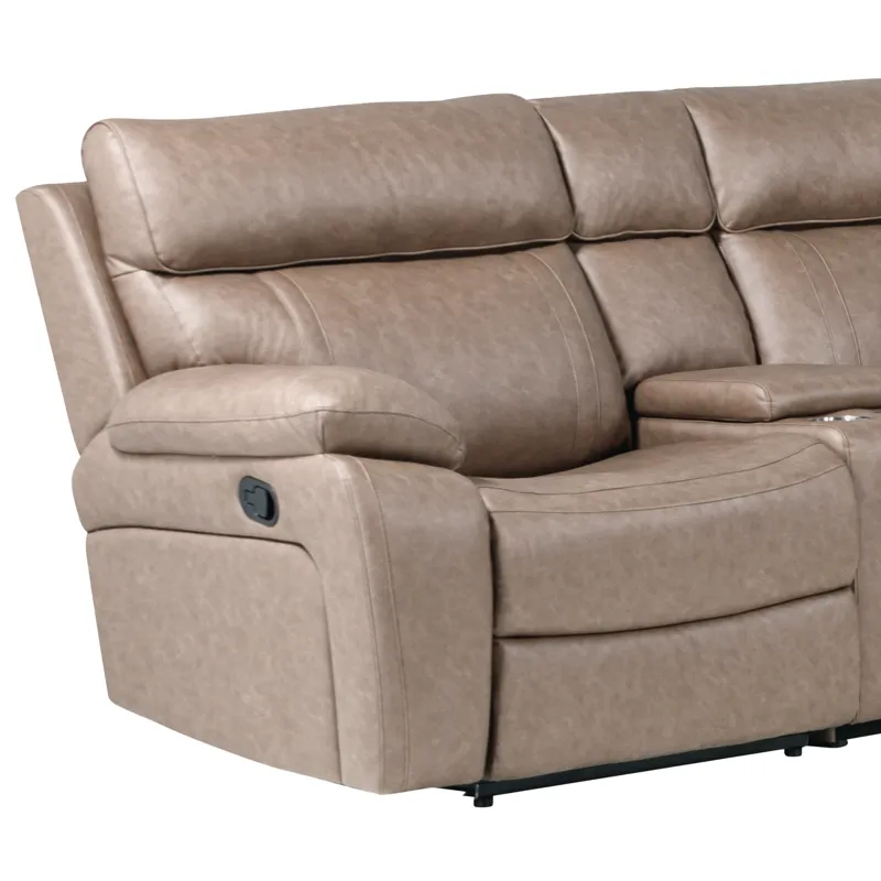 Theon Stokes Toffee Left Arm Facing Recliner