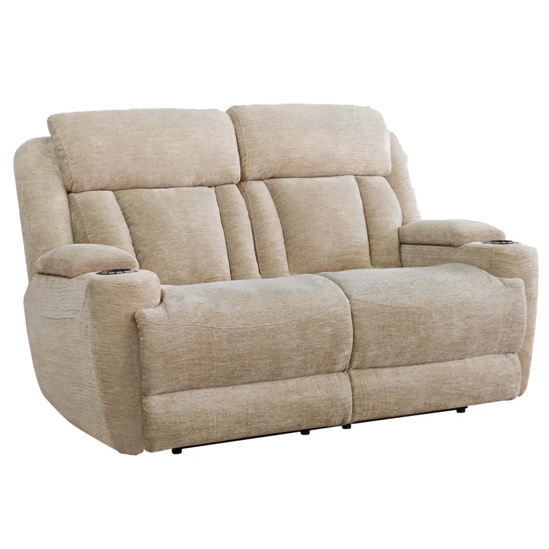Dalton Lucky Fawn Power Reclining Sofa and Loveseat