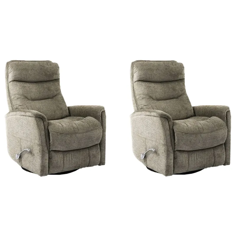 Gemini Heather Swivel Glider Recliner Two Pack