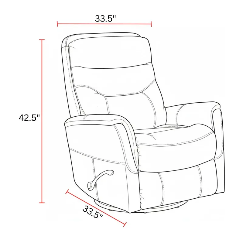 Gemini Capri Silver Swivel Glider Recliner Two Pack