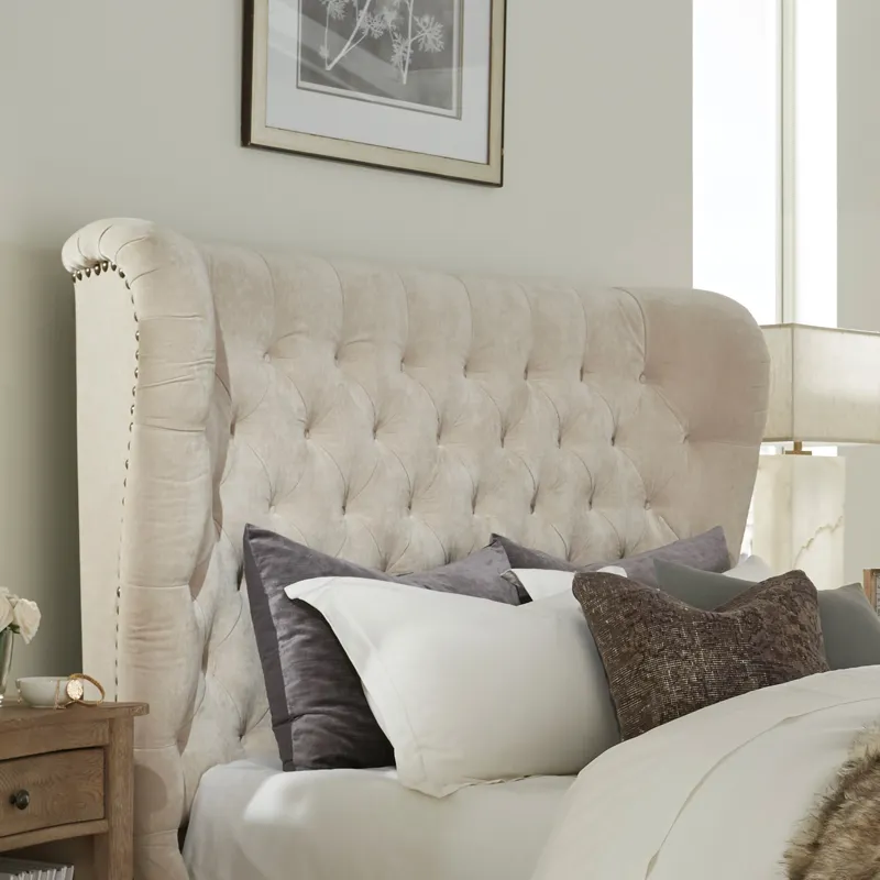 Chloe Meringue King Headboard