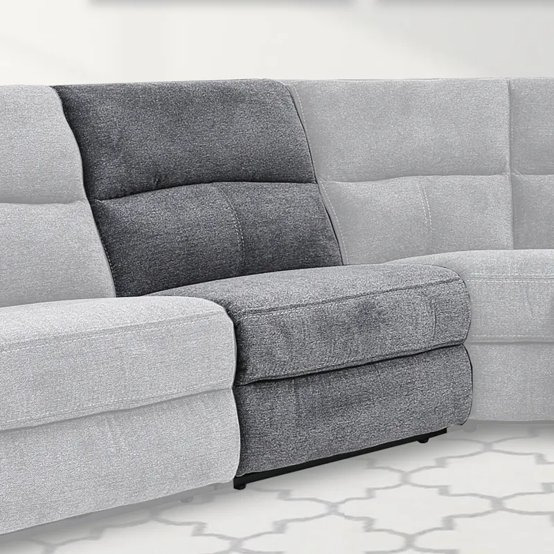 Polaris Bizmark Grey Armless Chair