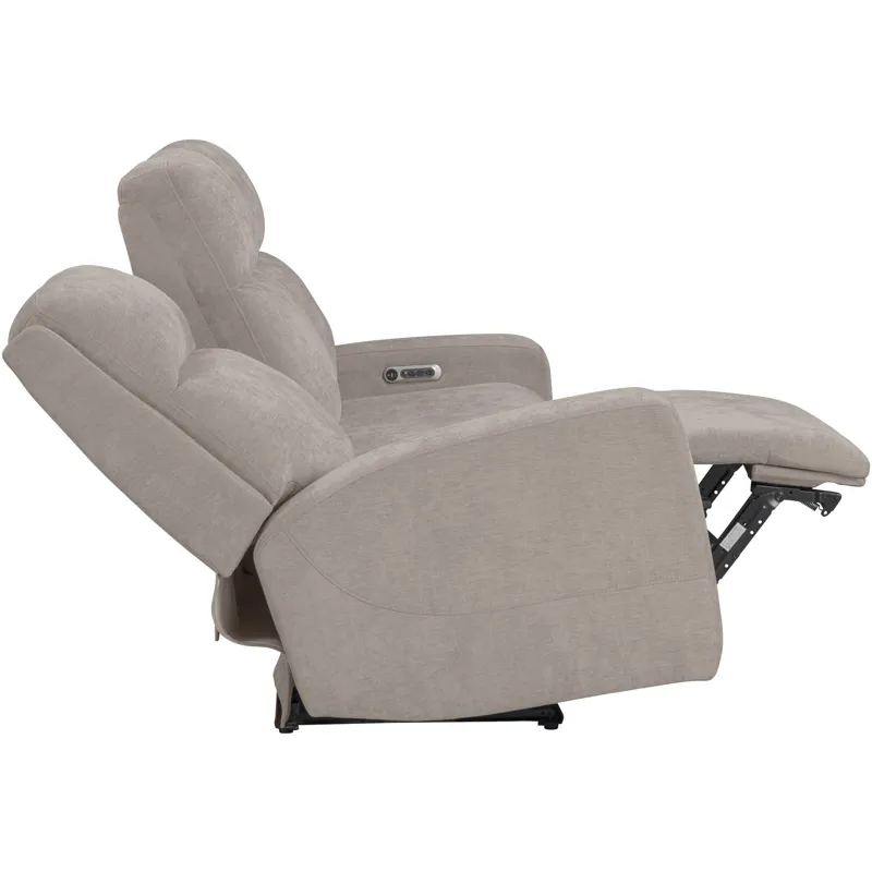 Traxton Jasper Taupe Power Zero Gravity Sofa and Loveseat
