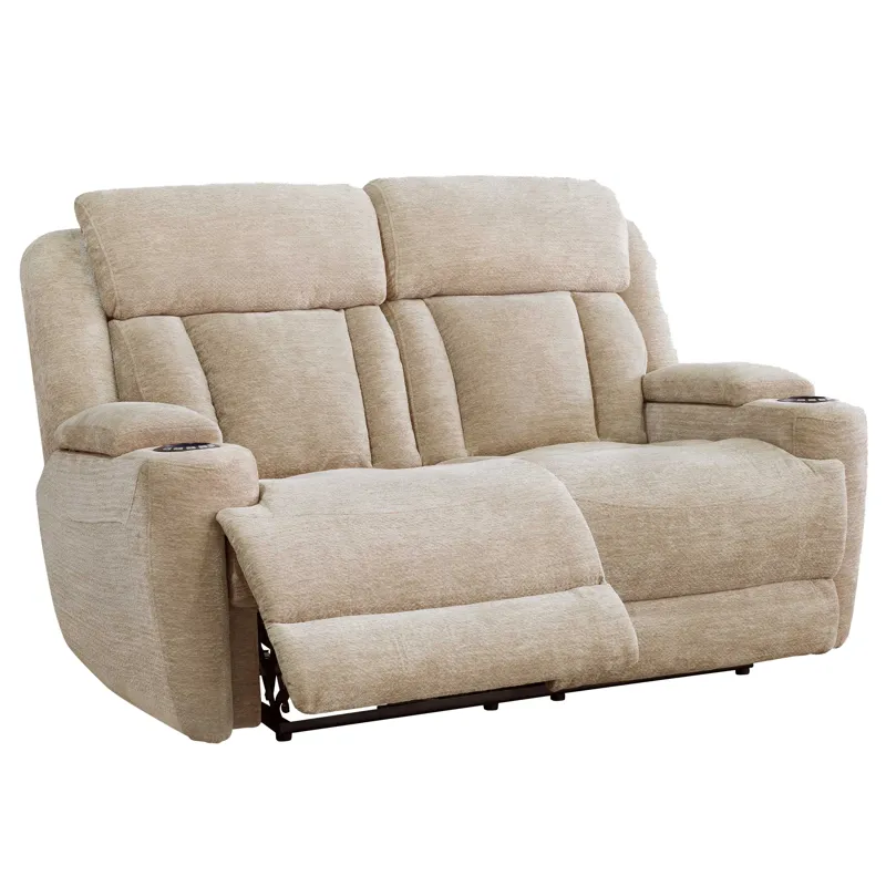 Dalton Lucky Fawn Power Reclining Sofa and Loveseat