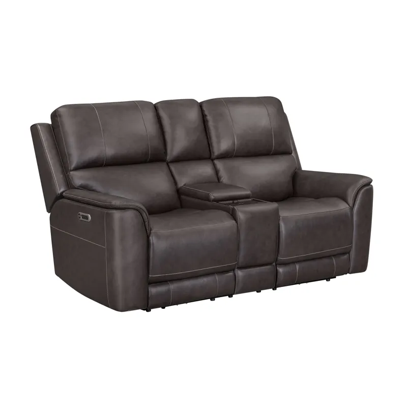 Easton Steamboat Brown Zero Gravity Power Reclining Sofa and Loveseat