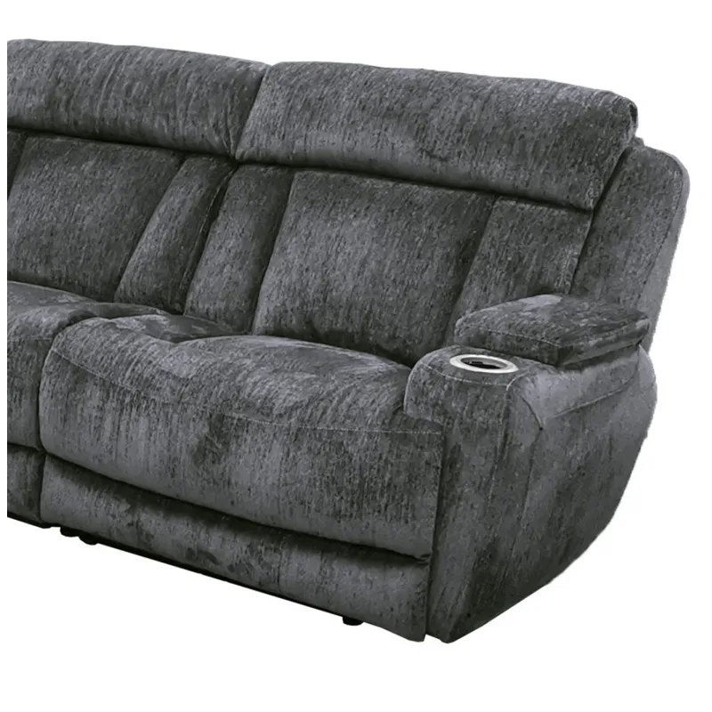 Dalton Lucky Charcoal Right Arm Facing Recliner
