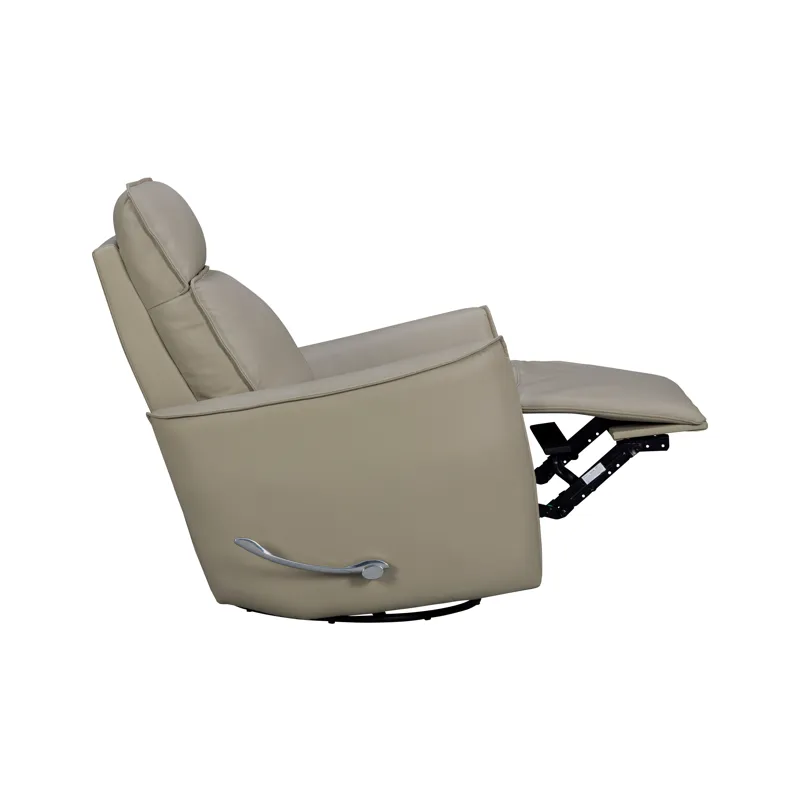Roxy Abby Light Grey Manual Swivel Glider Recliner