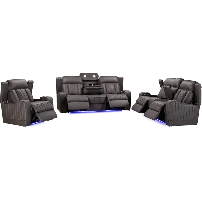 Equinox Mercury Power Reclining Sofa Loveseat and Recliner