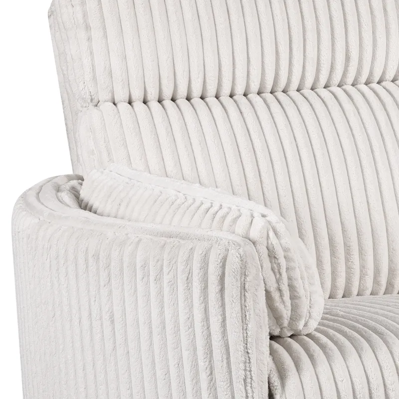 Radius Mega Ivory Power Reclining Sofa Loveseat and Recliner