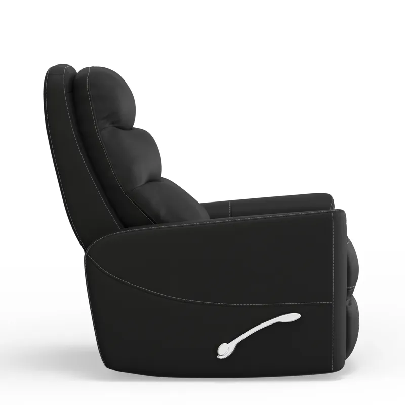 Hercules Black Swivel Glider Recliner Two Pack