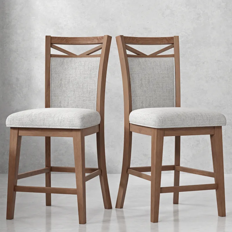 Americana Modern Dining Upholstered Counter Chair Two Pack