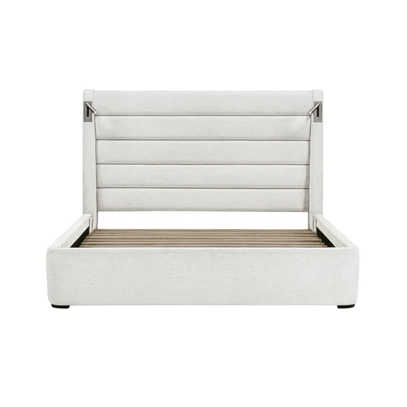 Giorgio Dreamy Linen Queen Bed with Speakers