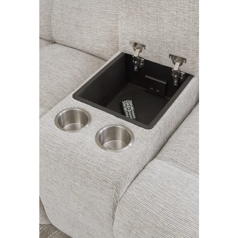 Buster Opal Taupe Manual Reclining Sofa Loveseat and Recliner