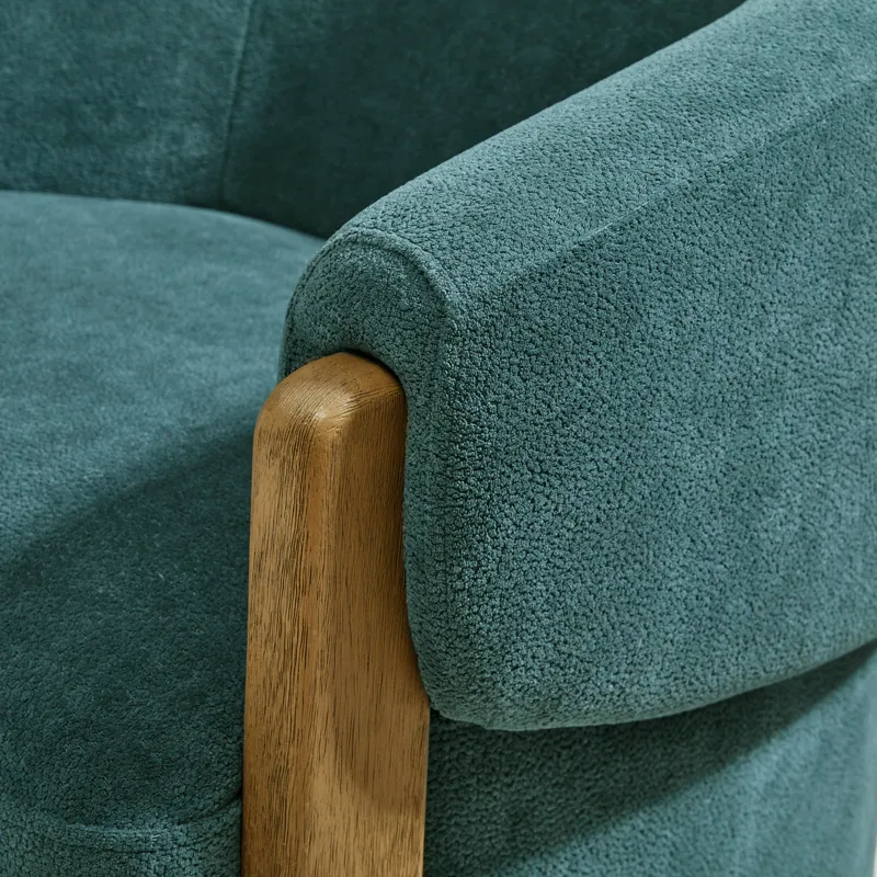 Finley Island Teal Swivel Accent Chair Two Pack