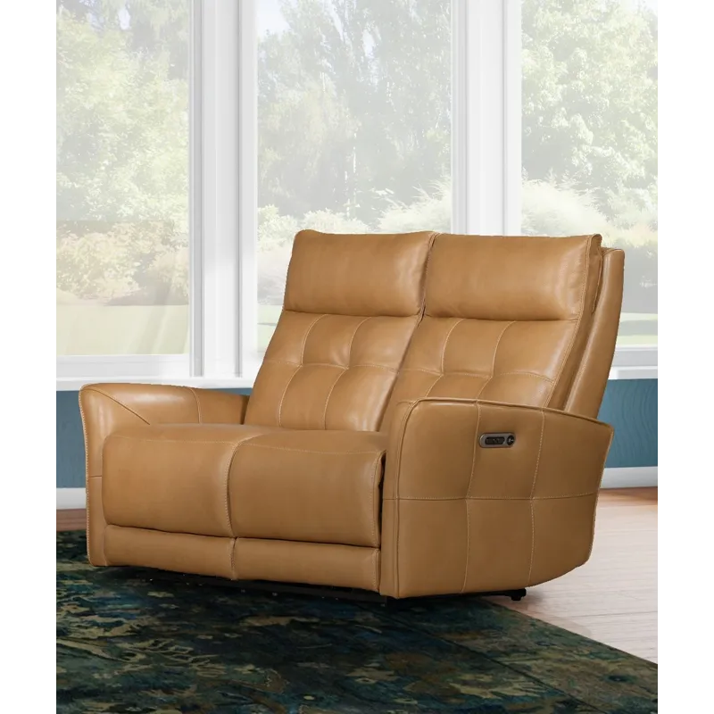 Gershwin Lucca Butterscotch Power Reclining Sofa and Loveseat