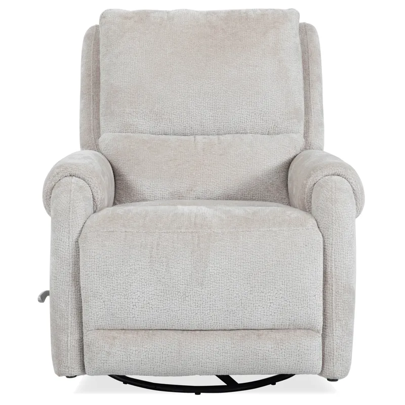 Gentry Ecru Mist Manual Swivel Glider Recliner Two Pack