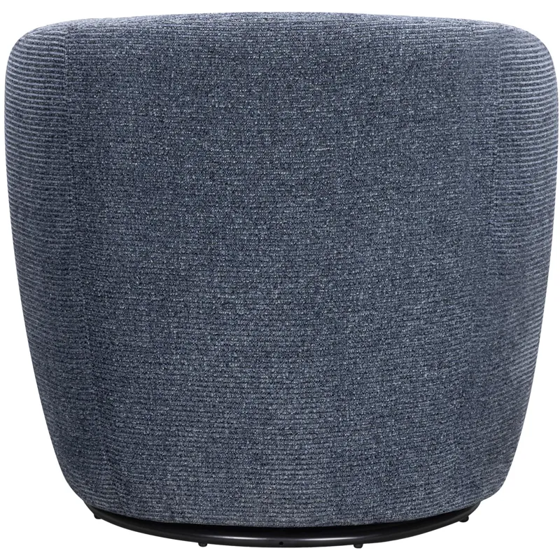 Mingle Thatch Blue Swivel Glider Accent Chair