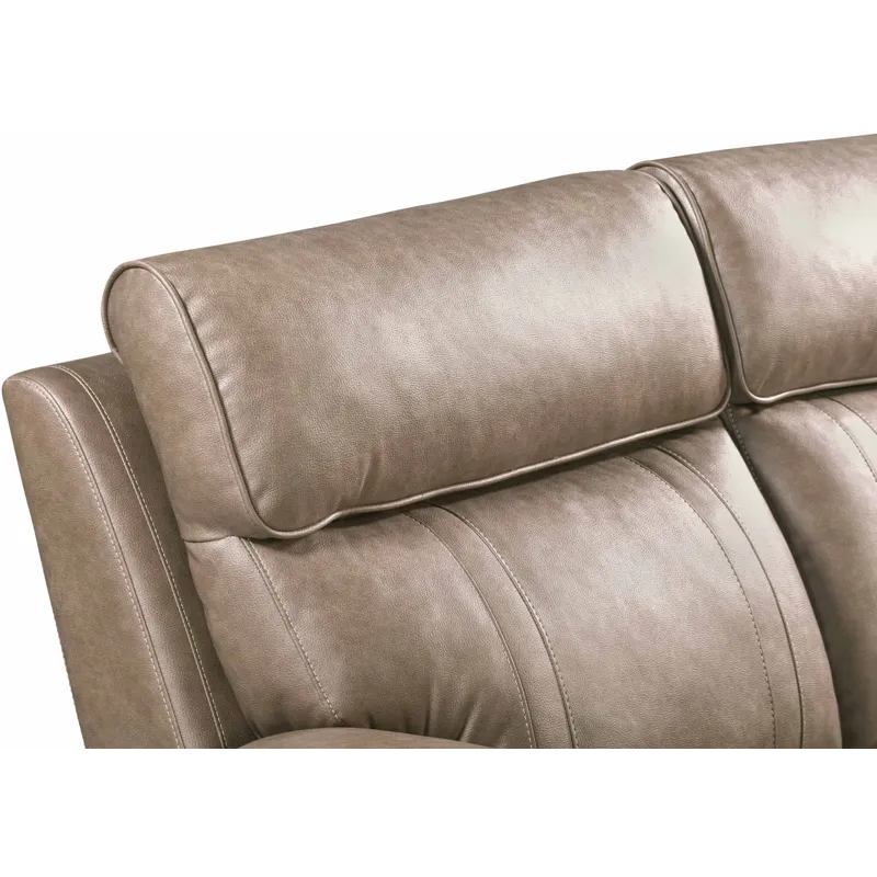 Theon Stokes Toffee Reclining Loveseat