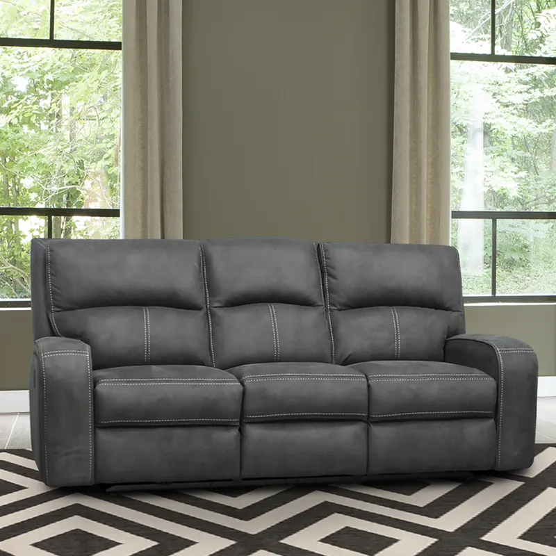 Polaris Slate Power Reclining Sofa