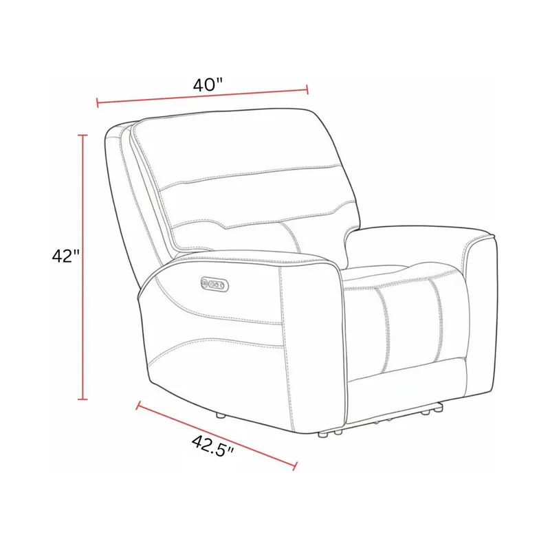 Lawson Sydney Brunette Power Zero Gravity Recliner P2