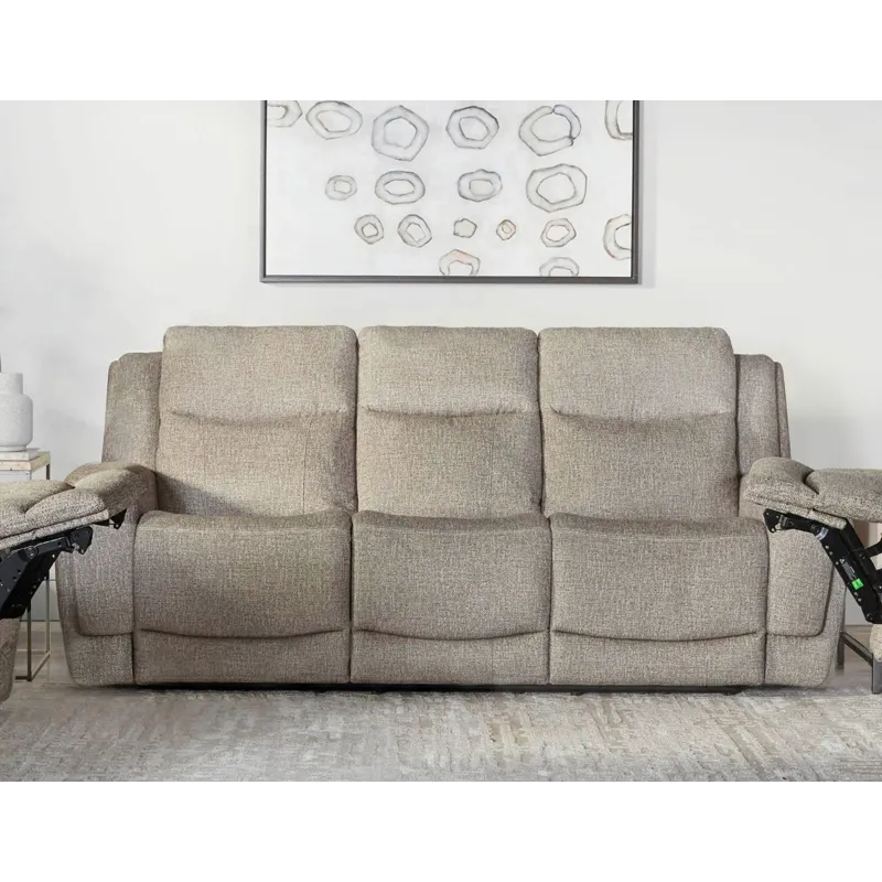 Penfield Frappe Power Reclining Sofa and Two Recliners