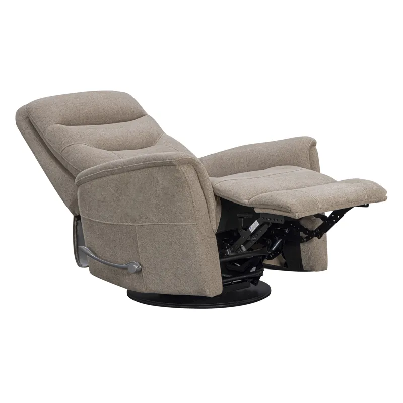 Gemini Snazzy Taupe Manual Swivel Glider Recliner