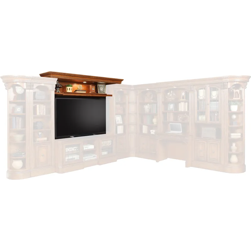 Huntington Expandable Bridge with Shelf and Back Panel