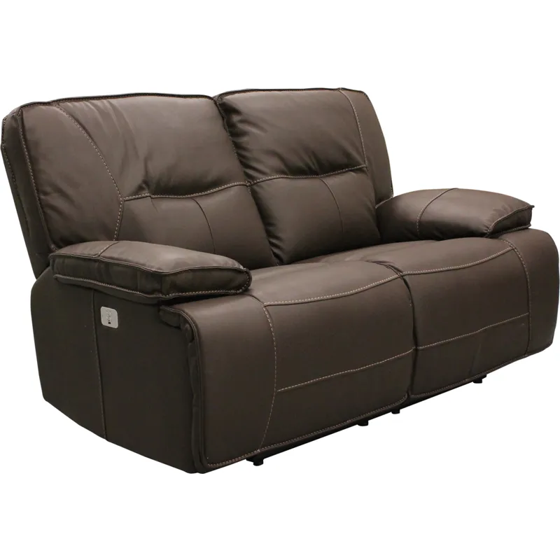 Spartacus Chocolate Power Reclining Sofa and Loveseat