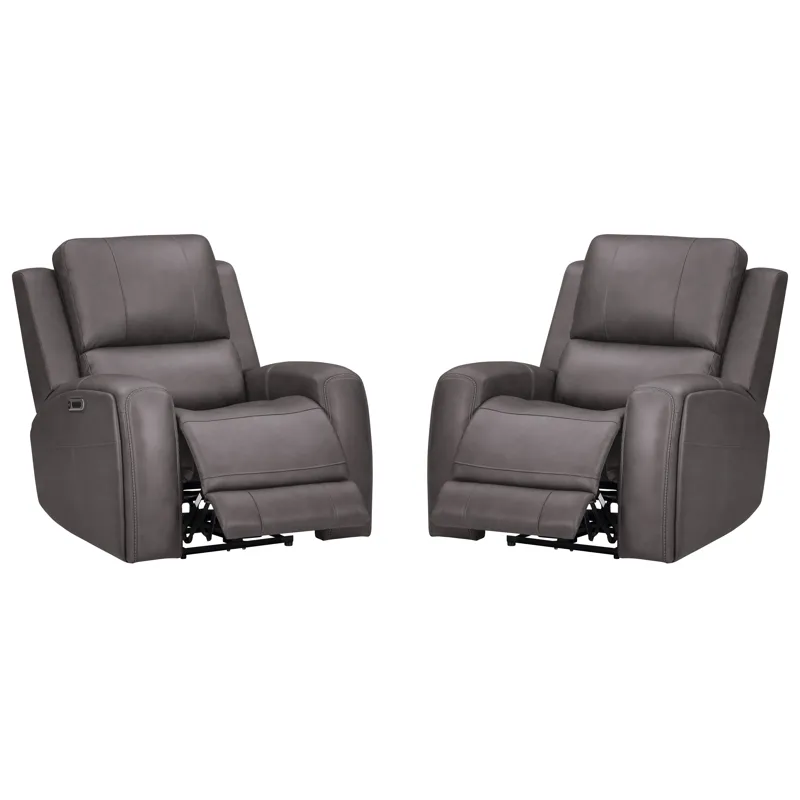 Belmont Autumn Fog Zero Gravity Power Recliner P3 Two Pack