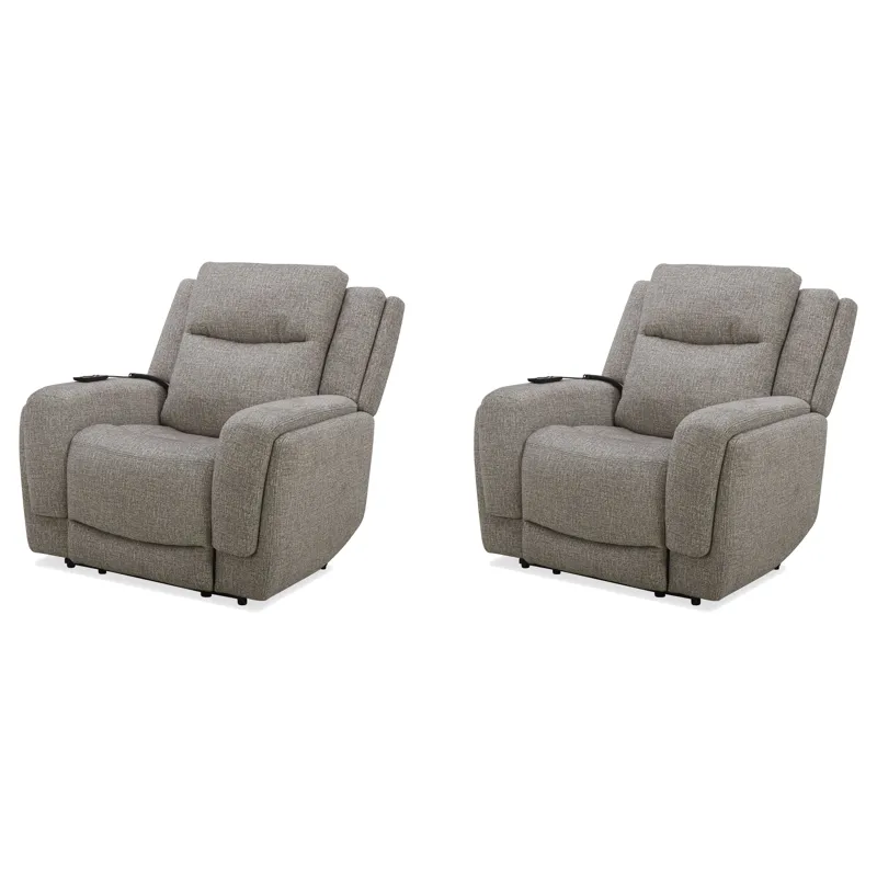Penfield Frappe Power Zero Gravity Recliner with Heat & Massage Two Pack