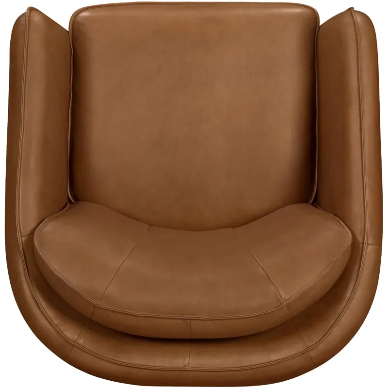 Norwood Renaissance Chestnut Swivel Glider Accent Chair Two Pack