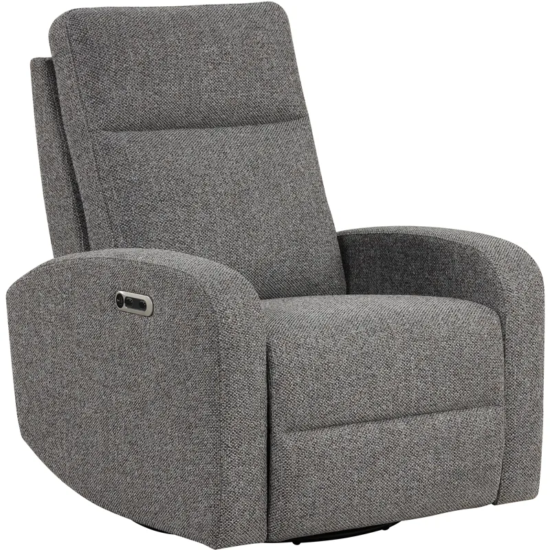 Thriller Natural Beauty Grey Power Swivel Glider Recliner Two Pack