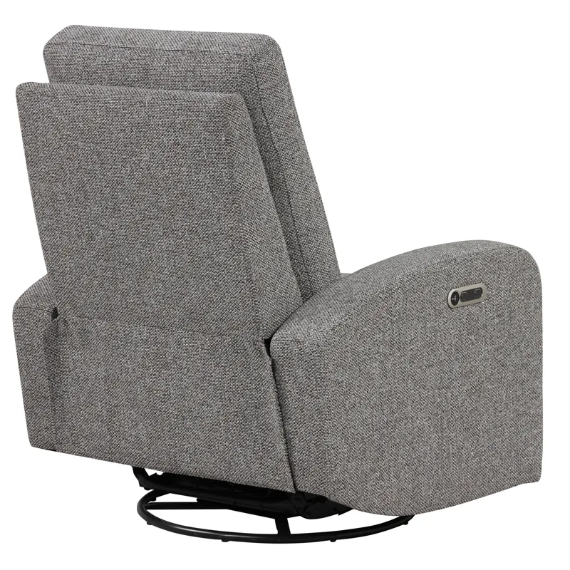 Thriller Natural Beauty Grey Power Swivel Glider Recliner Two Pack