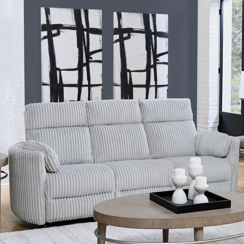 Radius Mega Grey Power Reclining Sofa and Two Recliners