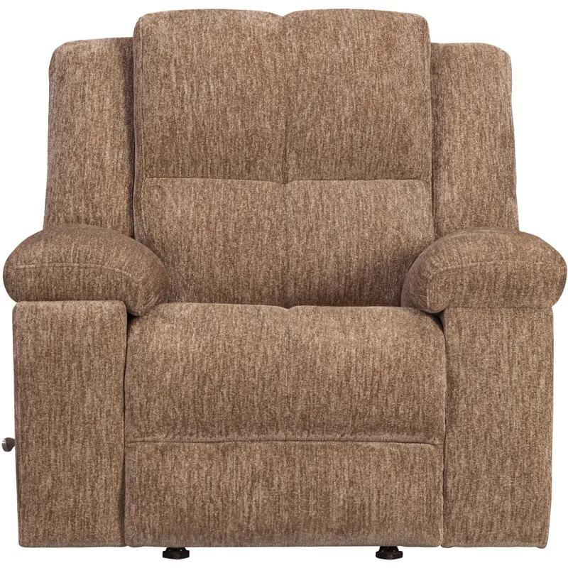 Bronco Plush Tobacco Manual Rocker Recliner