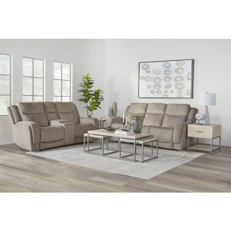 Penfield Frappe Power Reclining Sofa and Loveseat