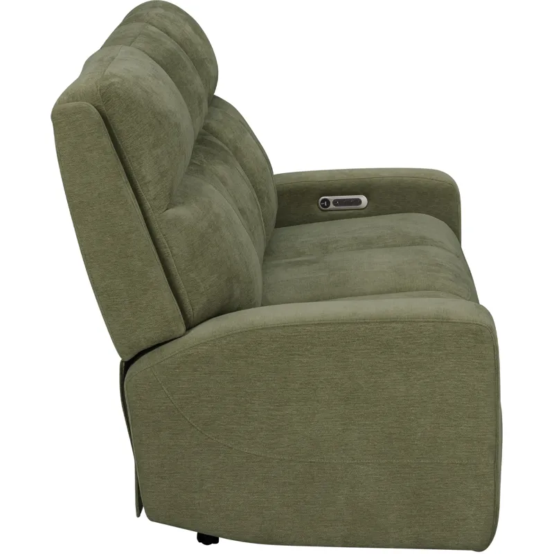 Traxton Jasper Moss Power Zero Gravity Sofa Loveseat and Recliner