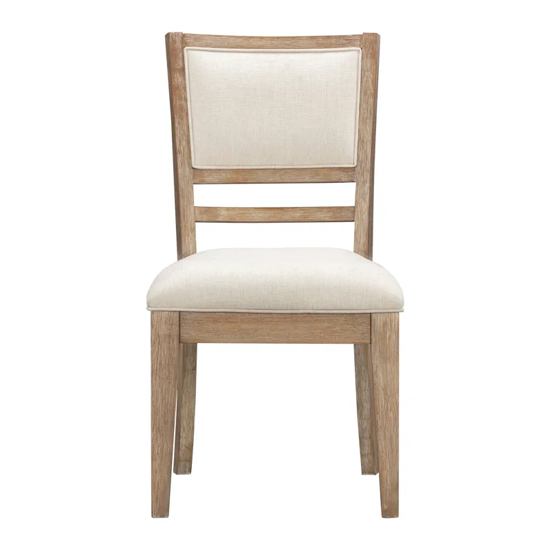 Breckenridge Dining 78 Inch Rectangular Table with 4 Upholstered Chairs and Buffet Server