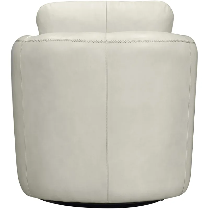 Dante Renaissance Ivory Swivel Glider Accent Chair