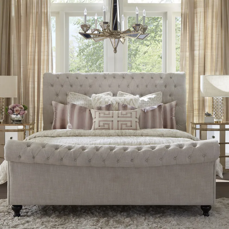 Jackie Crepe Queen Bed