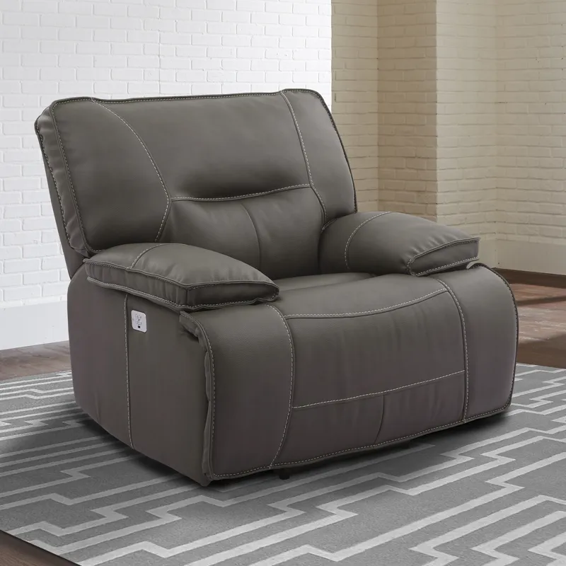 Spartacus Haze Power Reclining Sofa and Recliner