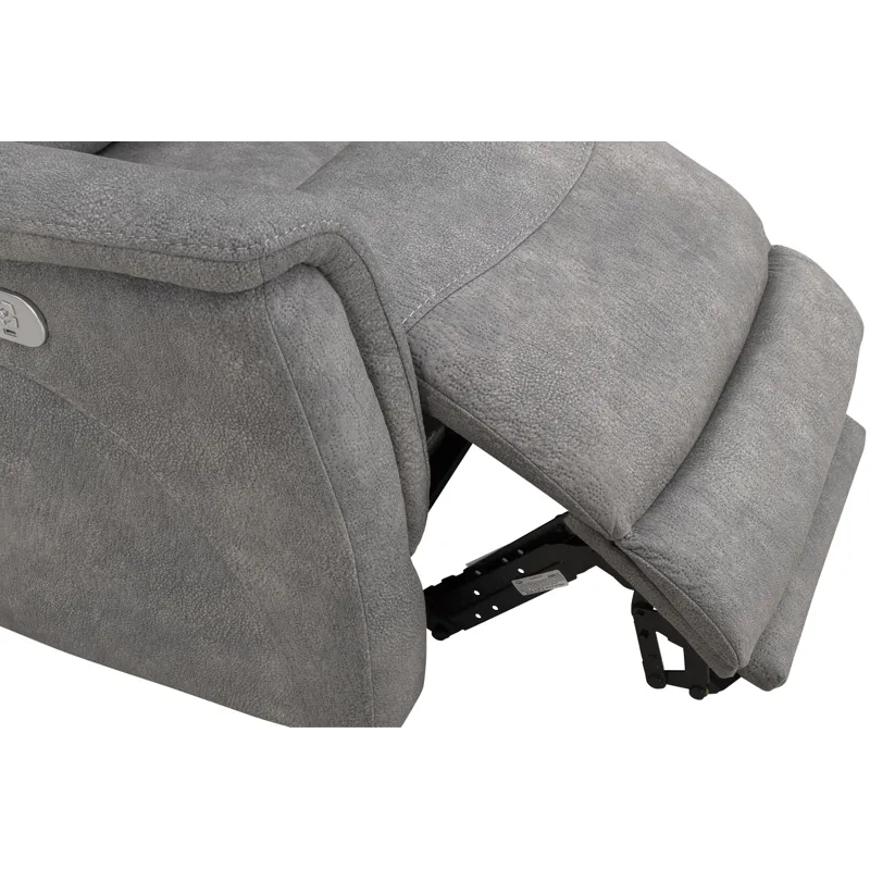 Linus Hudson Grey Zero Gravity Power Recliner Two Pack