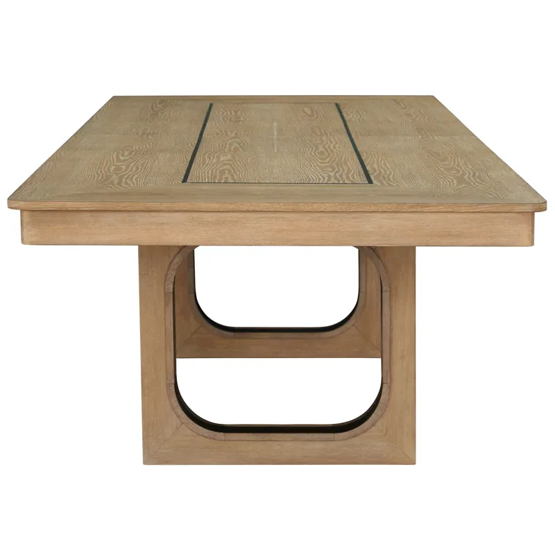 Escape Dining 84 Inch Rectangular Table with 8 Caster Chairs