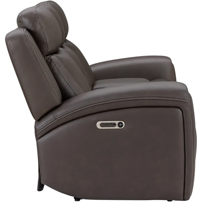 Maveric Bette Coffee Power Zero Gravity Console Loveseat P3