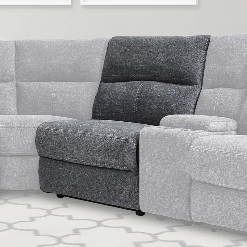 Polaris Bizmark Grey Armless Recliner