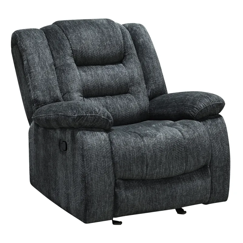 Bolton Misty Storm Manual Reclining Sofa Loveseat and Recliner
