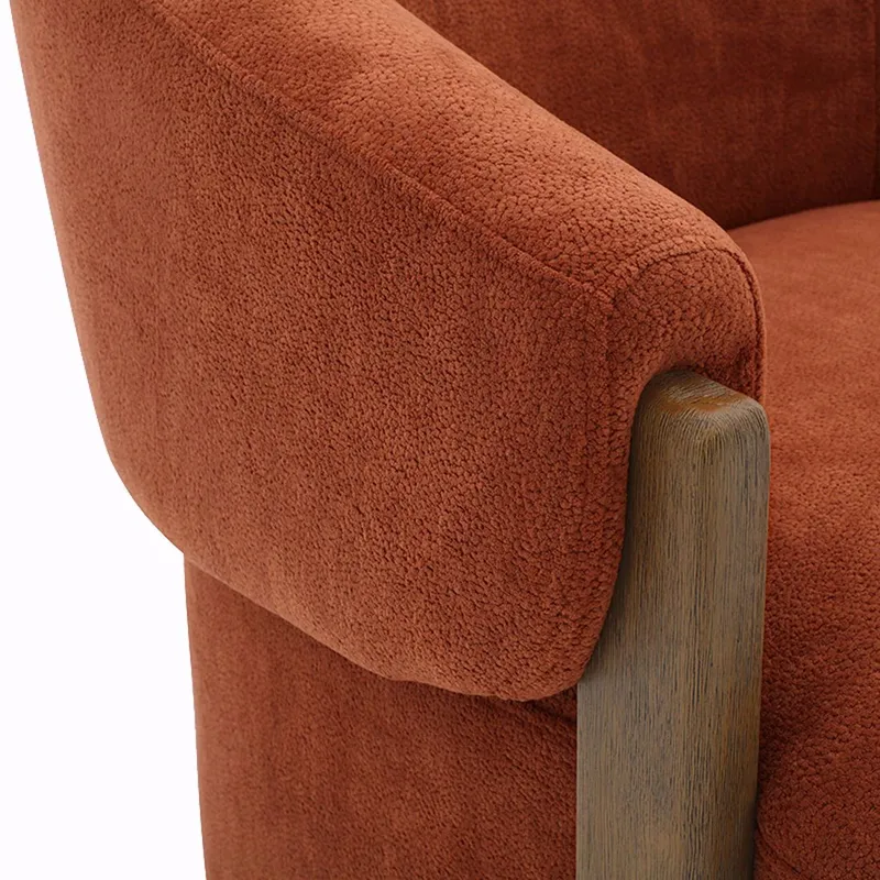 Finley Island Rust Swivel Accent Chair Two Pack