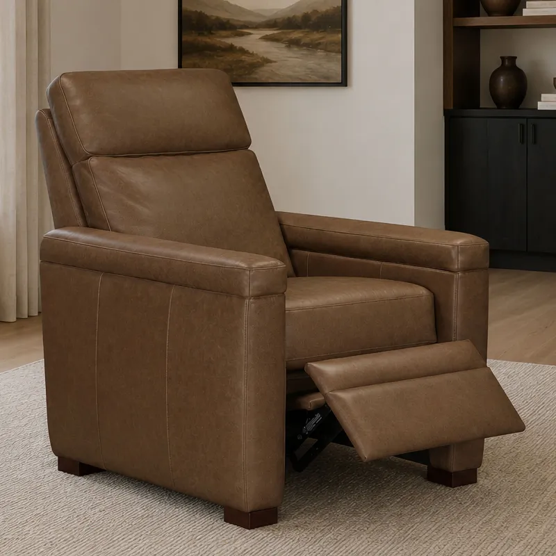 Garrison Renaissance Tobacco Manual Pushback Recliner Two Pack