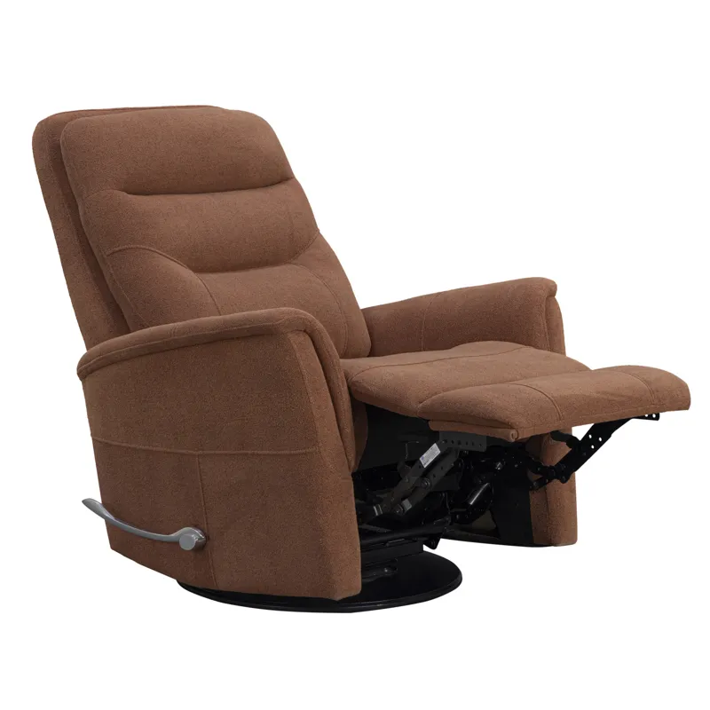 Gemini Snazzy Terracotta Manual Swivel Glider Recliner